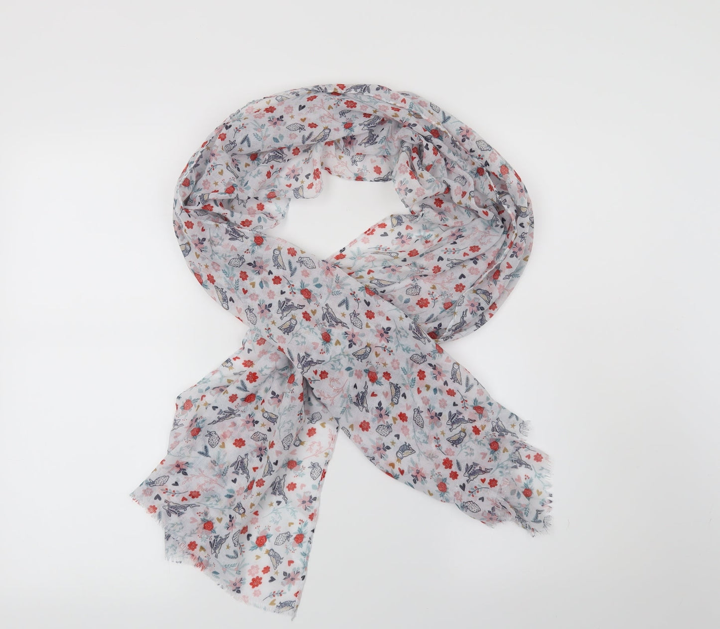 Preworn Womens White Scarf