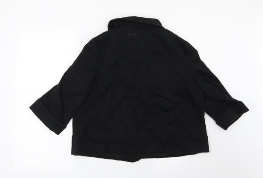 F&F Womens Black Jacket Blazer Size 14
