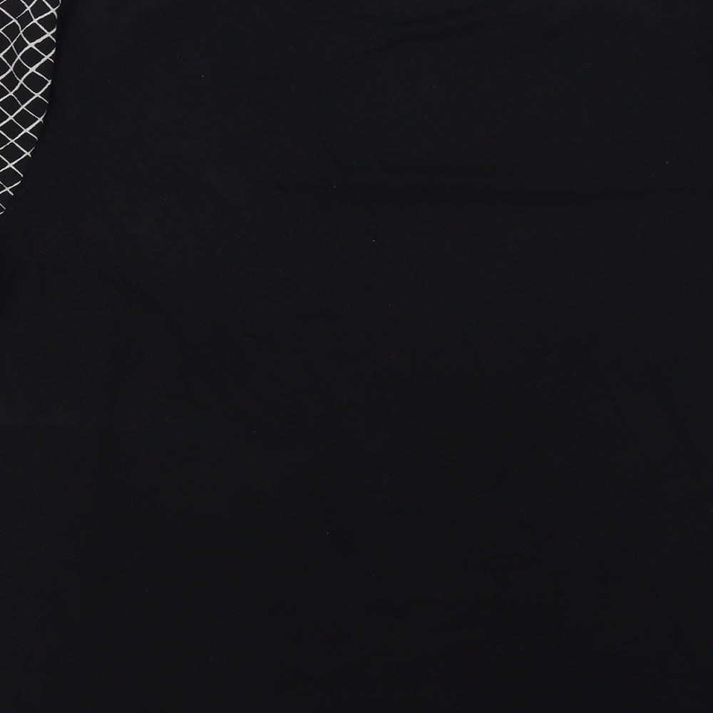 Papaya Womens Black Check Basic Blouse Size 12
