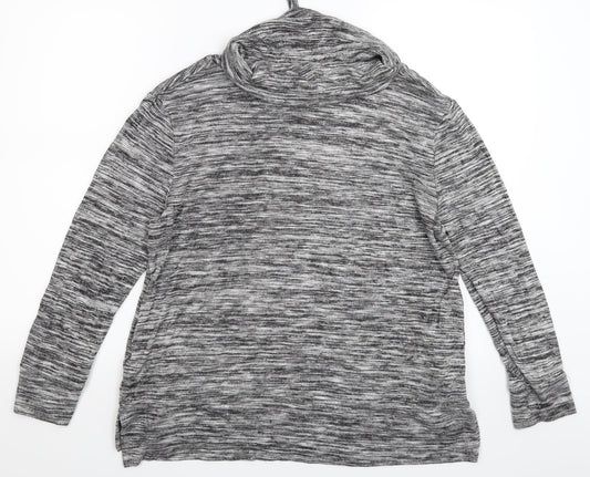Preworn Womens Grey Knit Pullover Jumper Size L