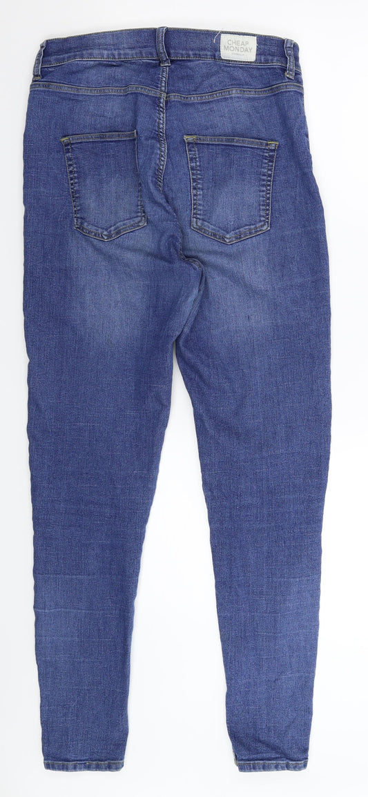 Cheap Monday Womens Blue Denim Skinny Jeans Size 30 in L28 in