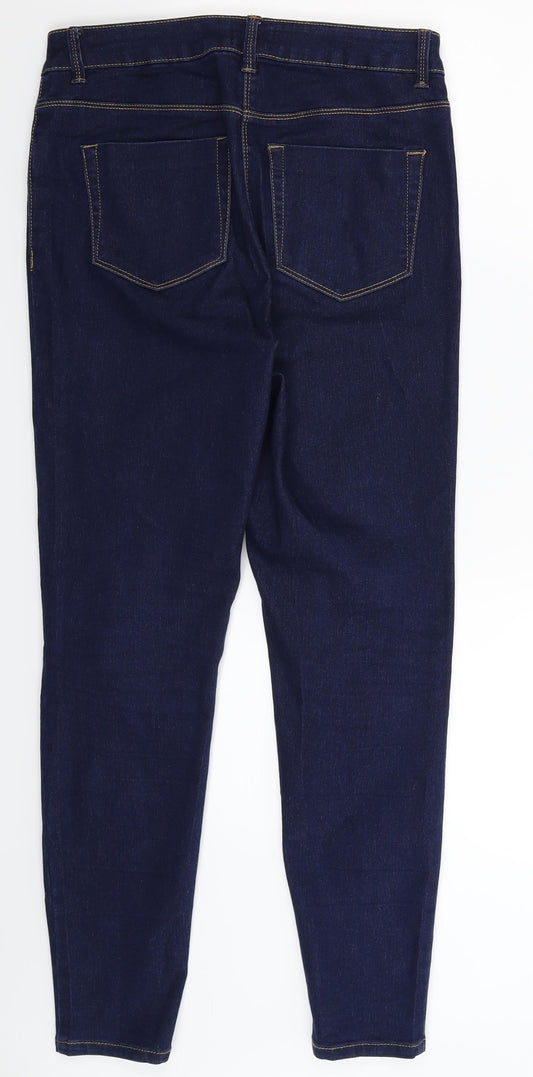 Papaya Womens Blue Denim Skinny Jeans Size 10 L28 in