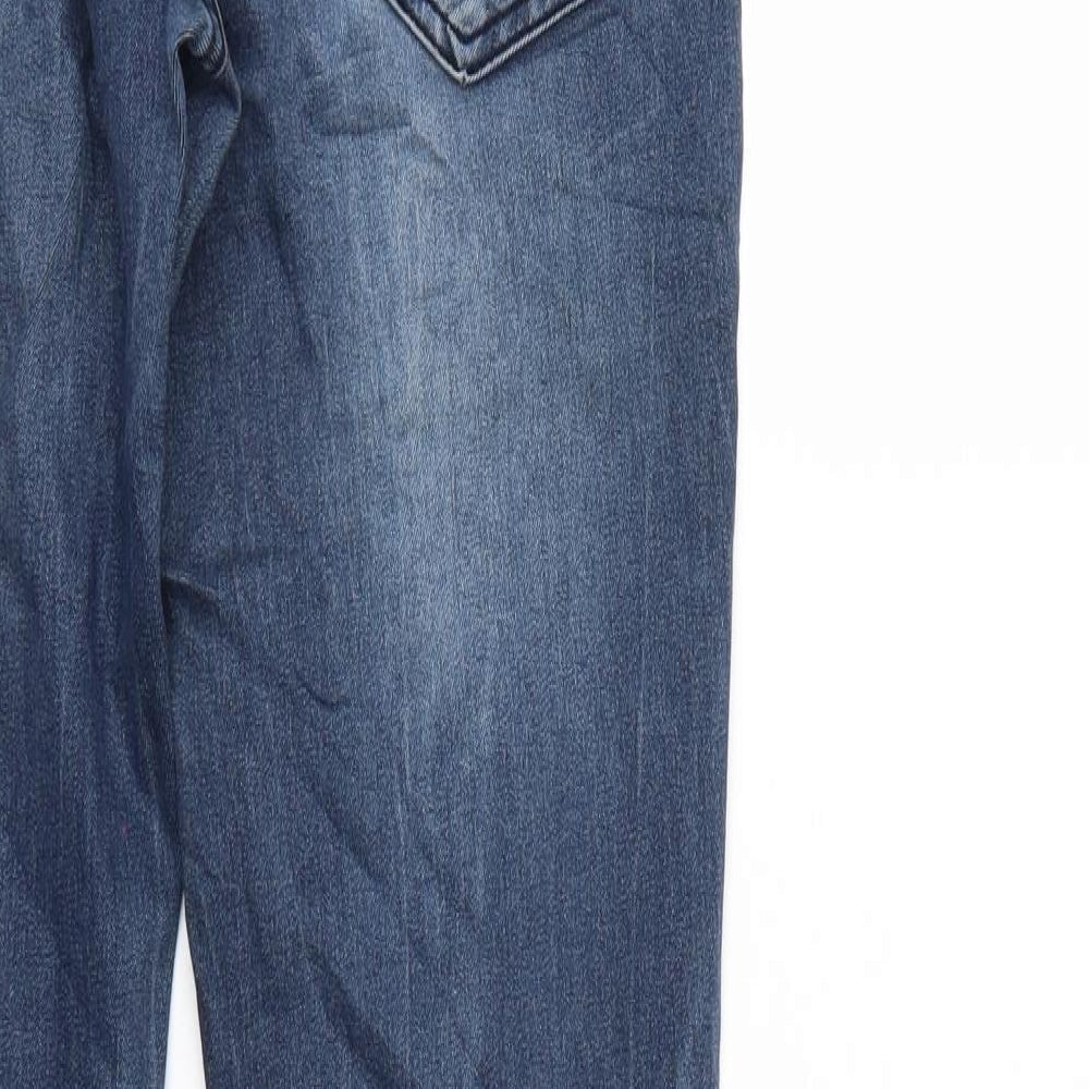 Cecil Womens Blue Denim Straight Jeans L28 in