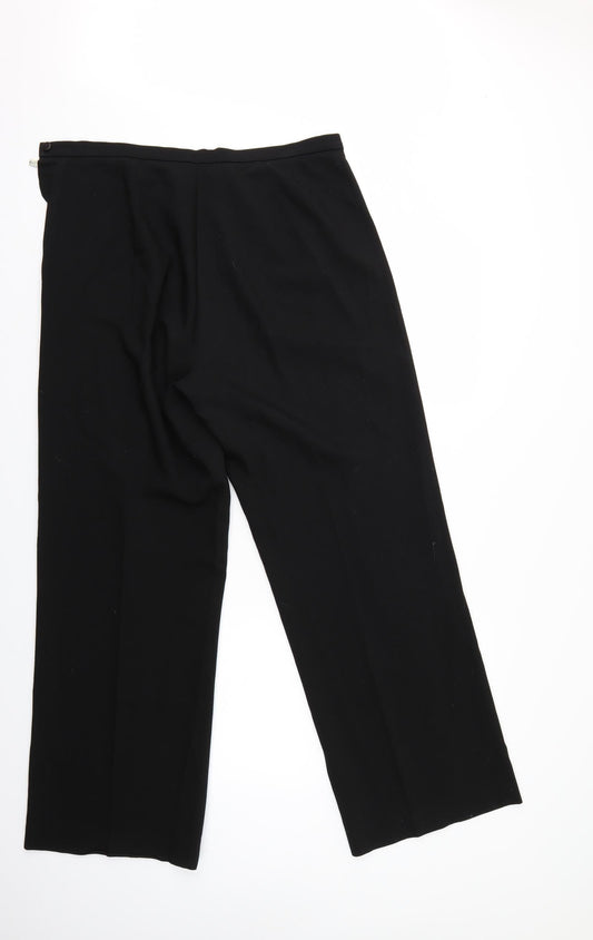 Viella Womens Black Trousers Size 14 L30 in