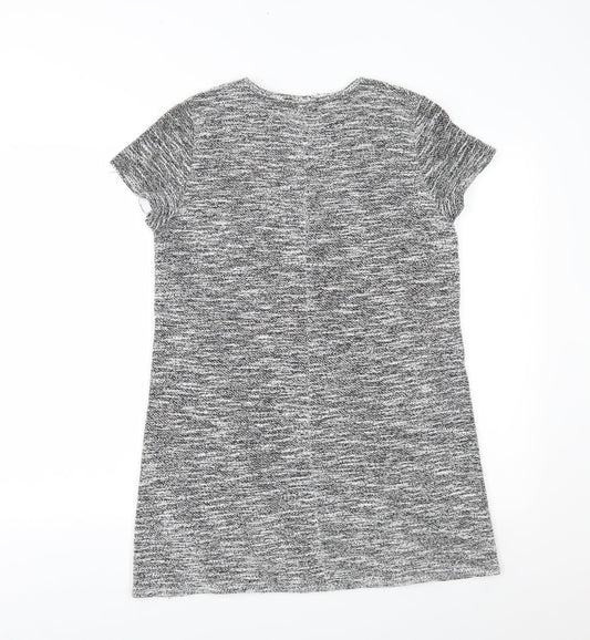 Miss Selfridge Womens Grey T-Shirt Dress Size 12