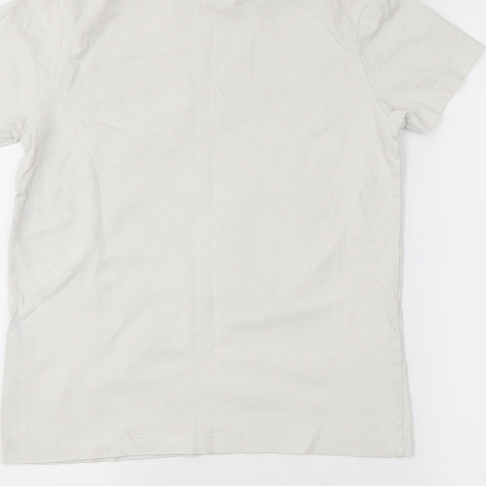 George Boys White Basic T-Shirt Size 9-10 Years - Reversible sequins