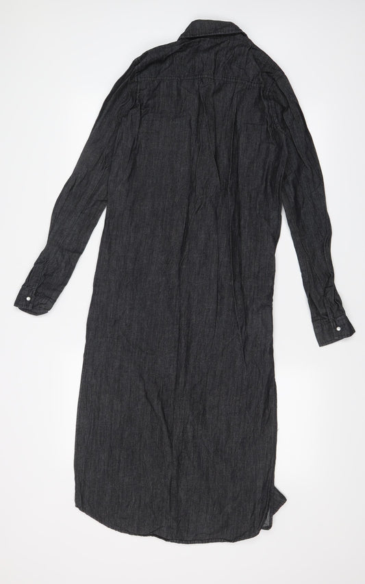 Boohoo Womens Black T-Shirt Dress Size 6