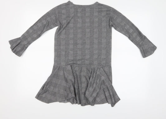 LFT Girls Grey Striped Shift Size 7-8 Years