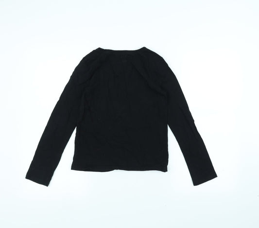 Gap Girls Black Basic T-Shirt Size L - Unicorn