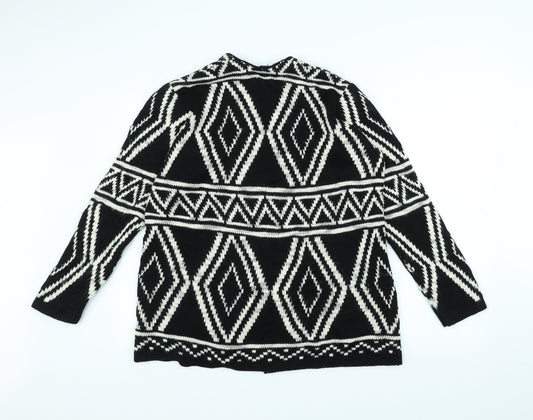 M&Co Womens Black Knit Jacket Size 14