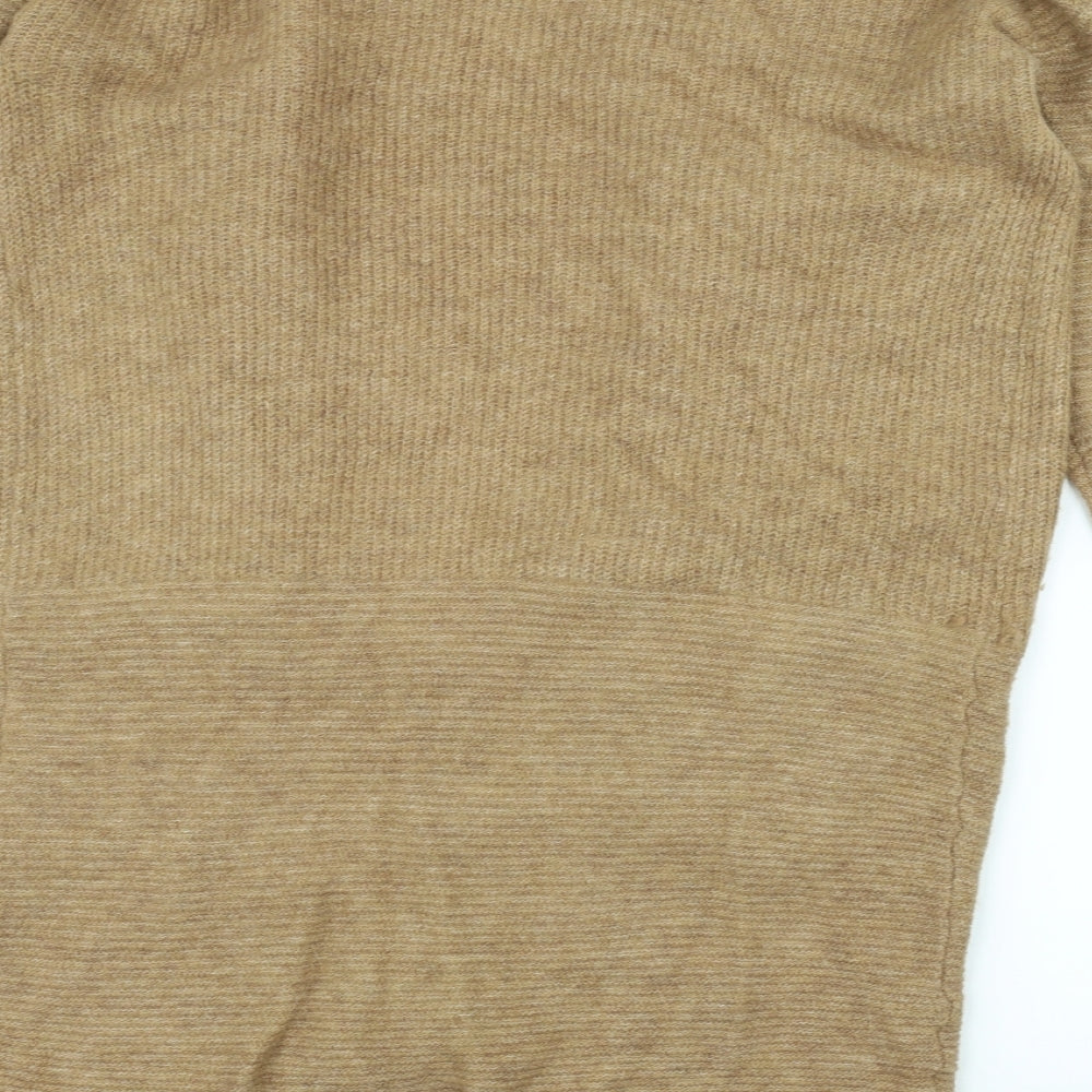 Avenue Womens Brown Knit Jacket Coatigan Size 14