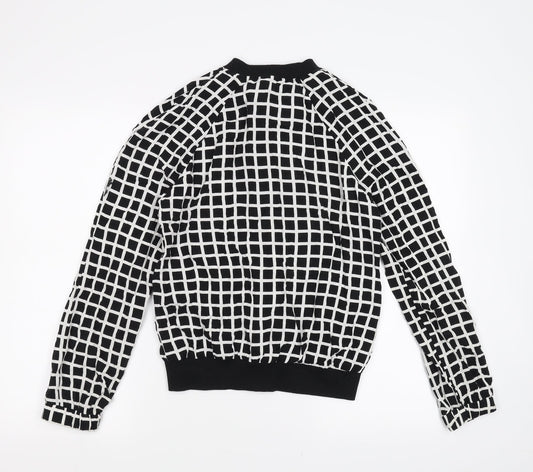 Primark Womens Black Check Jacket Size 10
