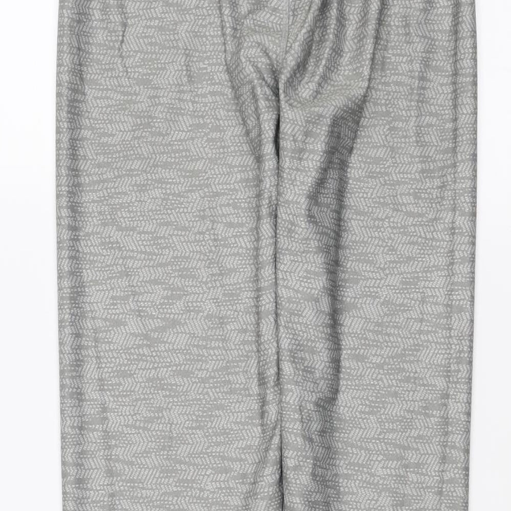 Athletic Works Womens Green Geometric Compression Leggings Size M L28 in