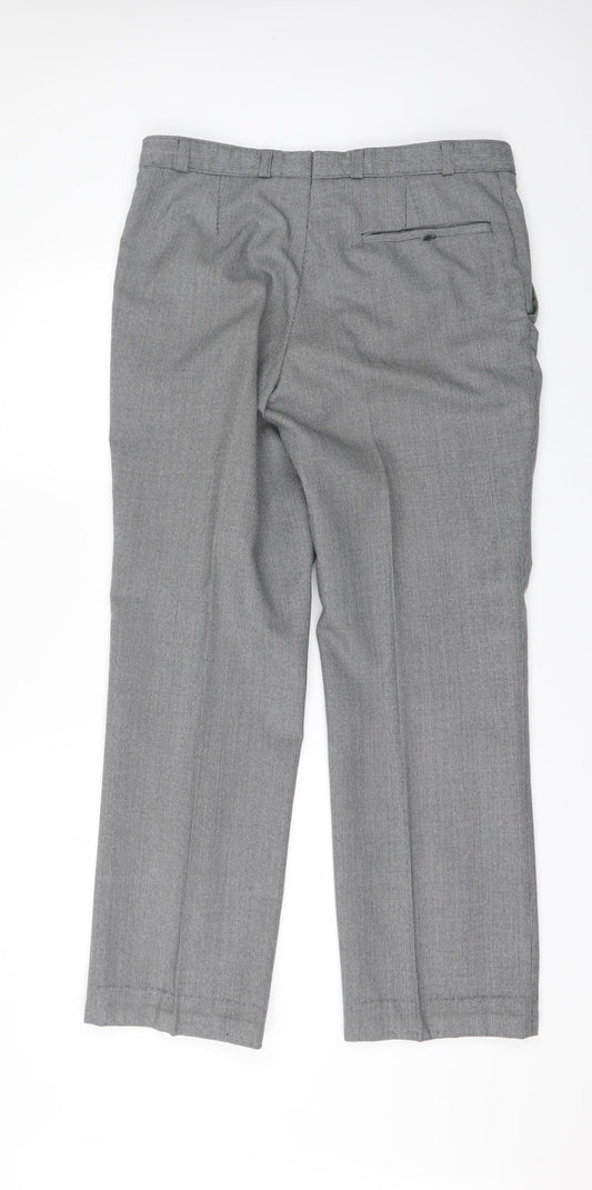 Preworn Mens Grey Trousers Size 34 L29 in