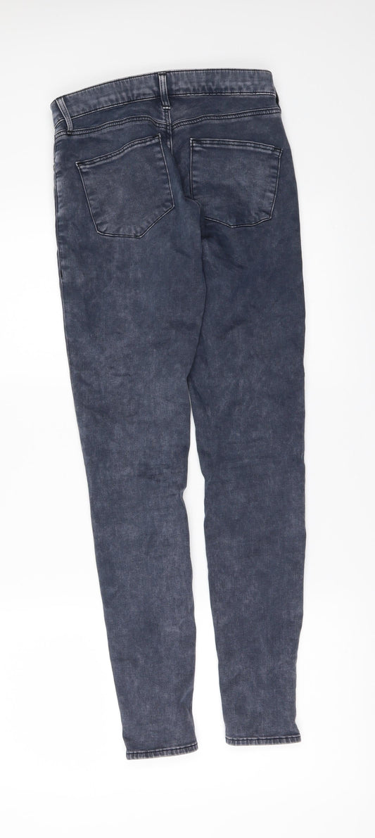 Topshop Womens Blue Denim Skinny Jeans Size 25 in L30 in