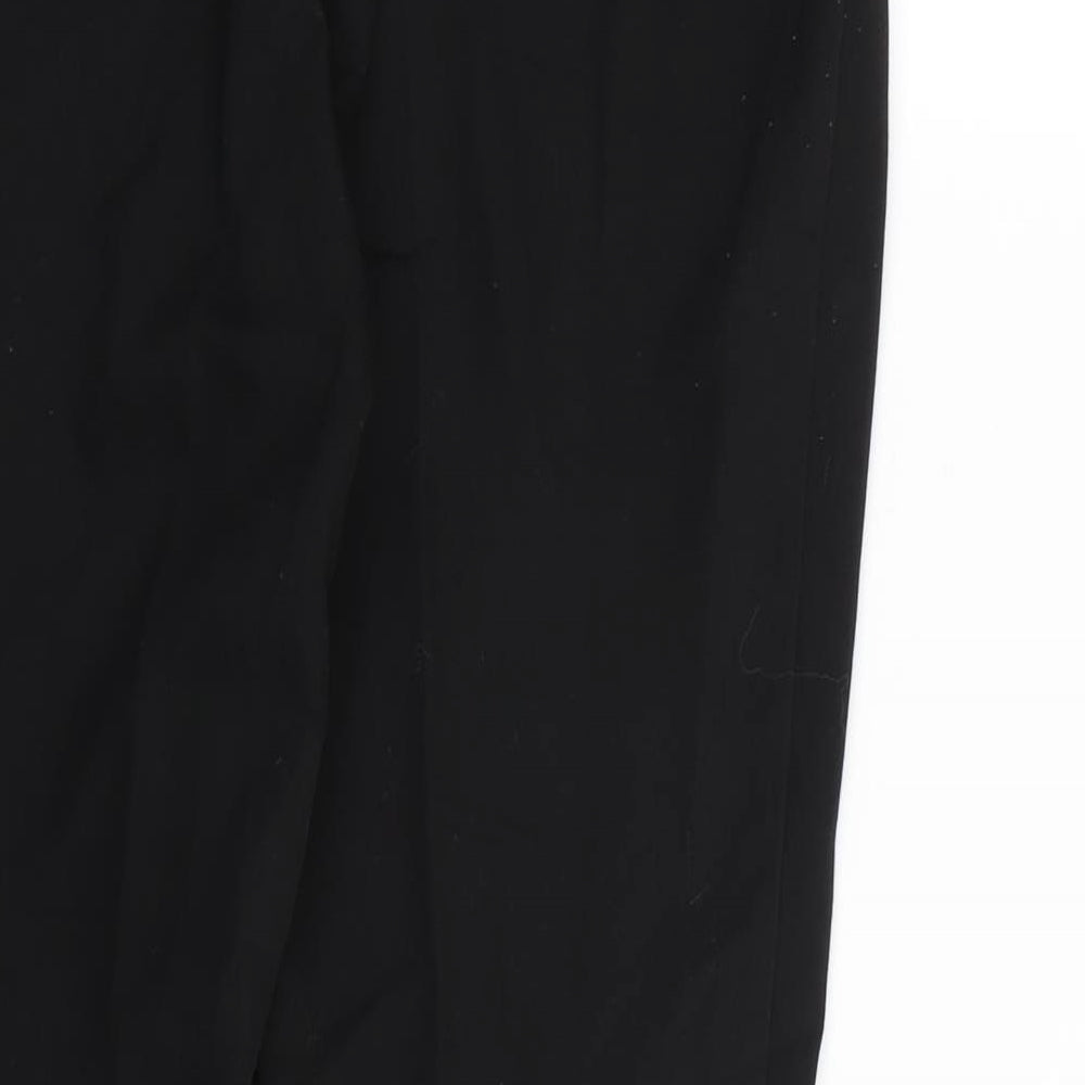 Preworn Womens Black Rayon Dress Pants Trousers Size 8 L28 in