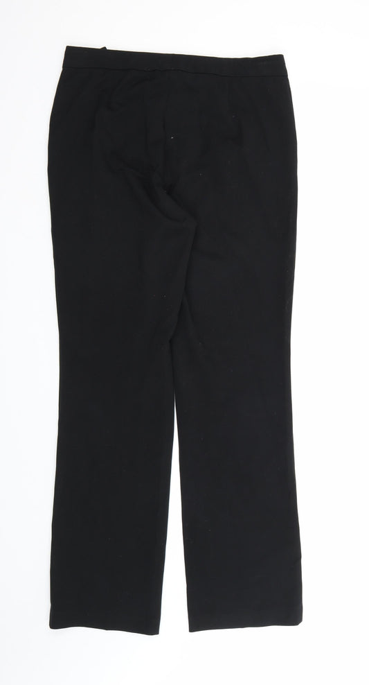 Marks and Spencer Womens Black Rayon Dress Pants Trousers Size 10 L31 in