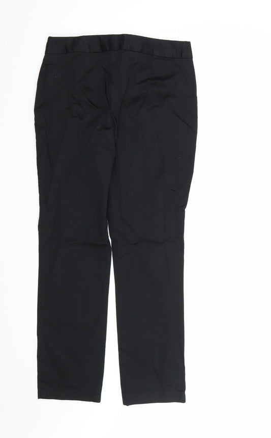 Marks and Spencer Womens Black Rayon Dress Pants Trousers Size 10 L27 in