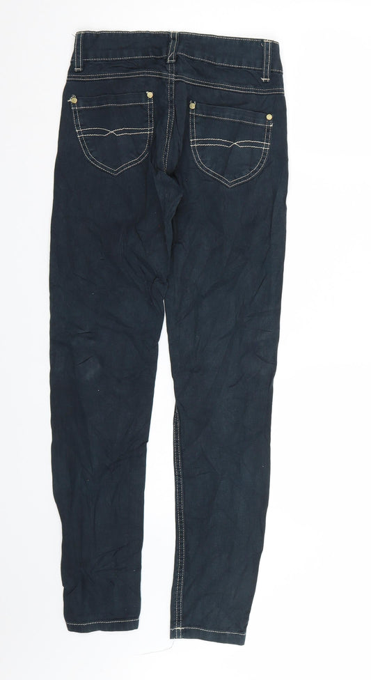 Denim & Co. Womens Blue Denim Skinny Jeans Size 8 L30 in