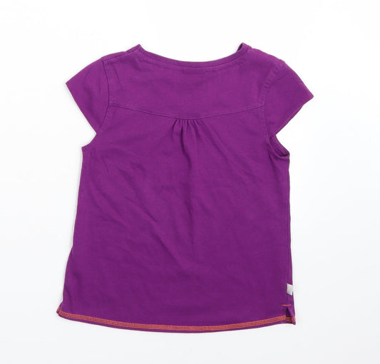LA Gear Girls Purple Basic T-Shirt Size 7-8 Years