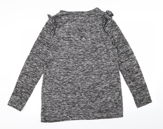 Papaya Womens Grey Basic T-Shirt Size 14