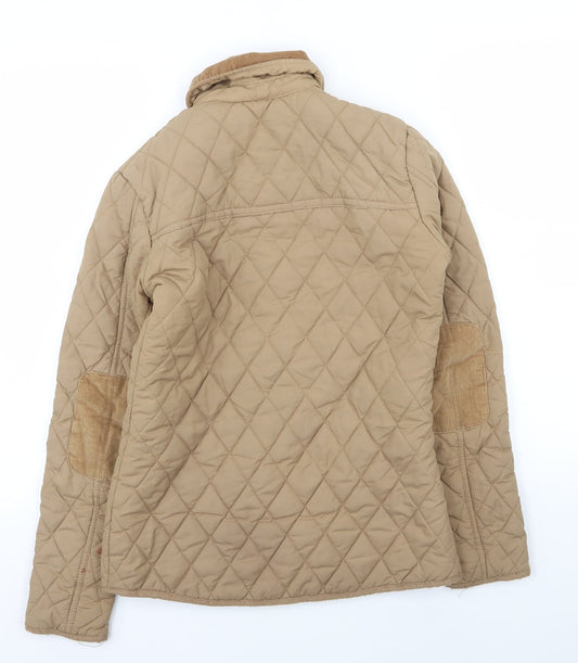 DENIM AND CO Womens Beige Jacket Coat Size 8