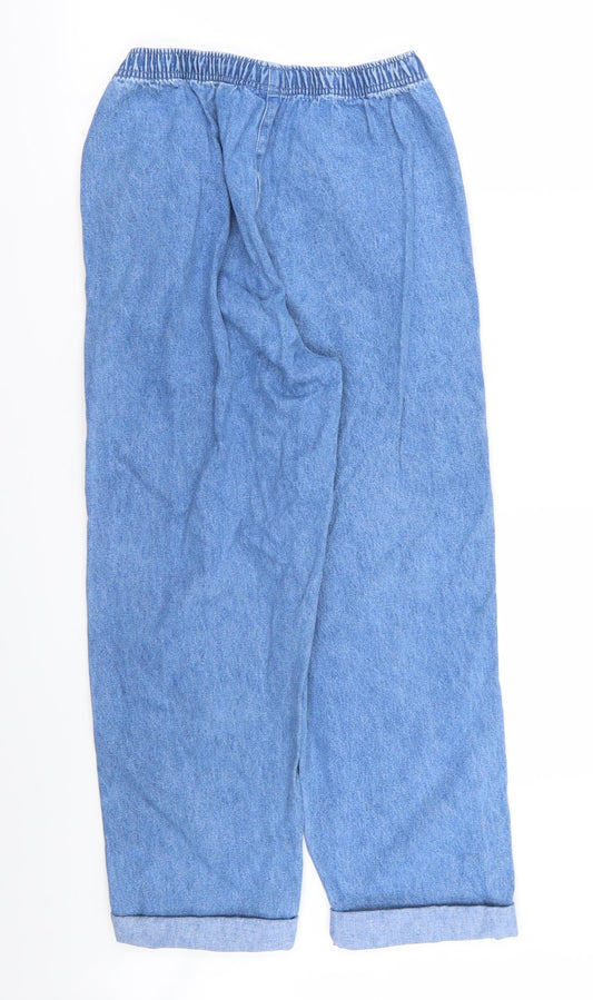 Classic Elements Womens Black Denim Straight Jeans Size 6 L24 in - Stretch waistband