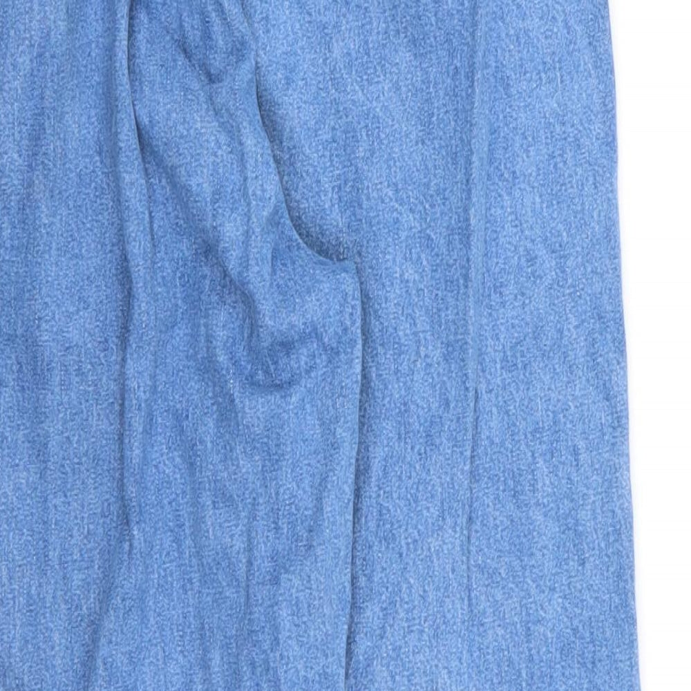 Classic Elements Womens Black Denim Straight Jeans Size 6 L24 in - Stretch waistband