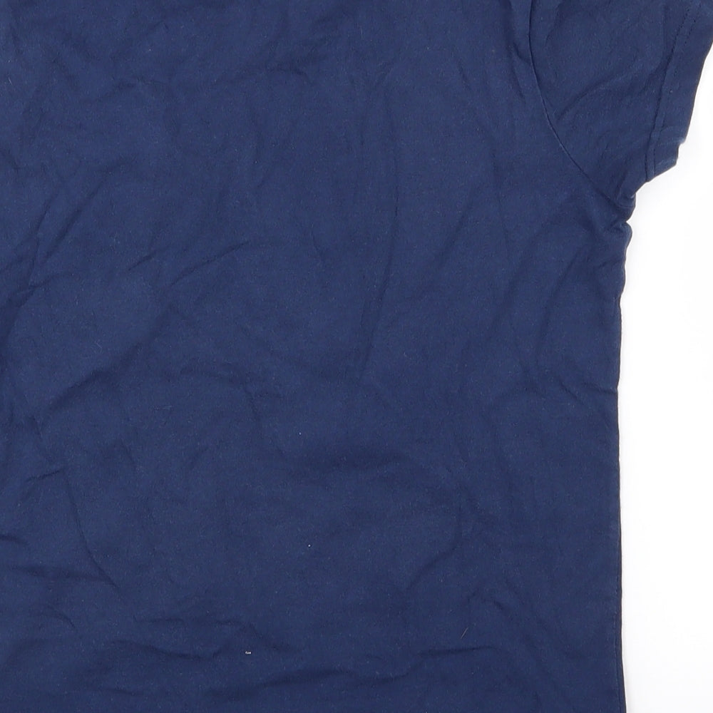 LILY AND DAN Girls Blue Solid Top Pyjama Top Size 9-10 Years