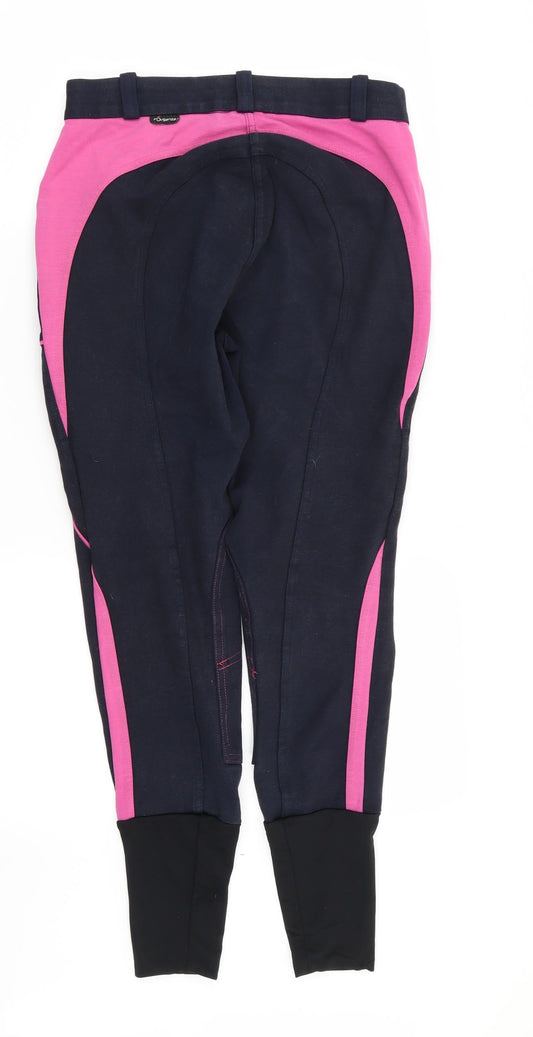 Fouganza Womens Blue Trousers Size 28 in L25 in