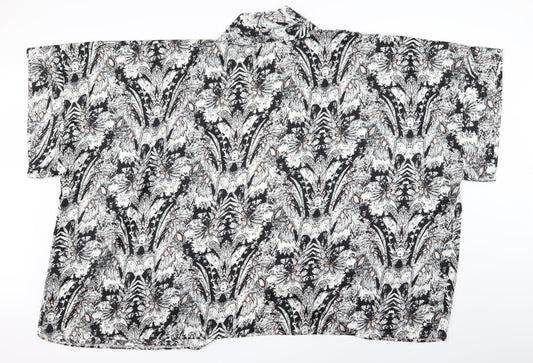 Fashion Union Womens Multicoloured Geometric Cardigan Jumper Size M