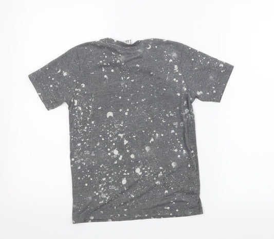 Hype Boys Grey Geometric Basic T-Shirt Size 9-10 Years
