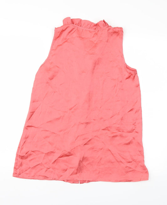 Spense Womens Pink Basic Blouse Size S
