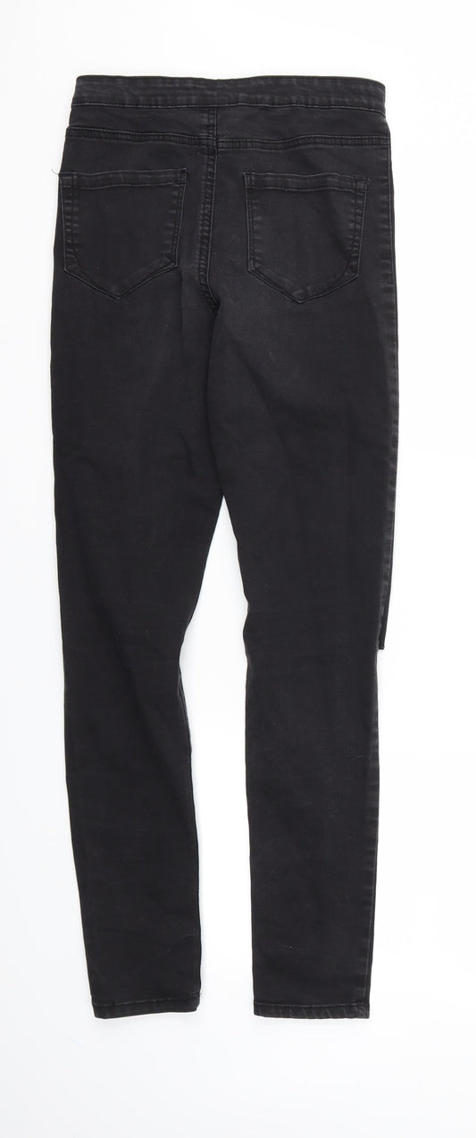 Denim & Co. Womens Black Skinny Jeans Size 10 L28 in
