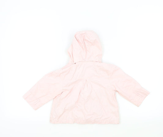 Vertbaudet Girls Pink Colourblock Anorak Jacket Size 2 Years