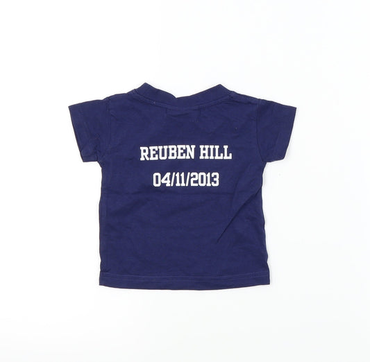 Larkwood Boys Blue Basic T-Shirt Size 0-3 Months - WILD BALL