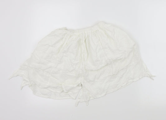 NEXT Girls White Colourblock Flare Skirt Size 8 Years