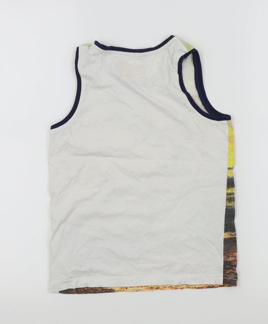 M&S Boys Multicoloured Basic T-Shirt Size 9 Years