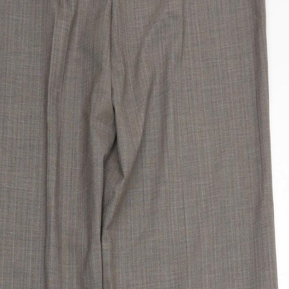 Marks and Spencer Womens Brown Trousers Size 14 L26 in