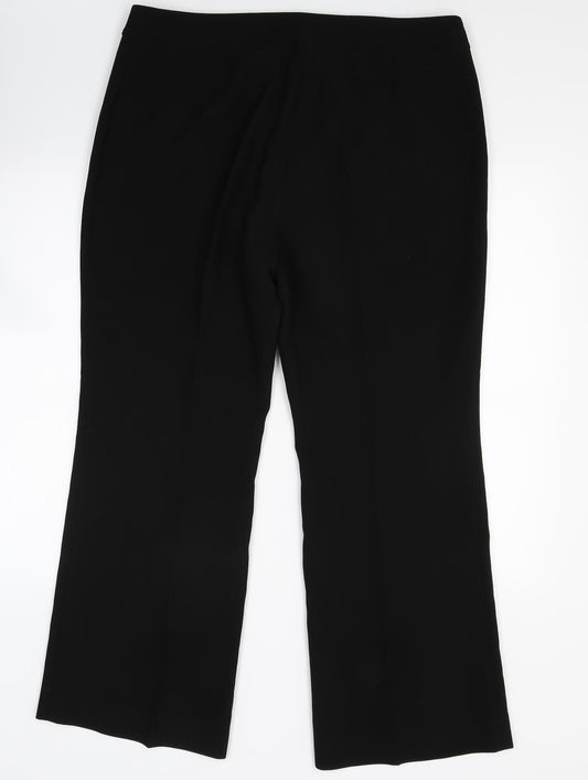Ibo Womens Black Trousers Size 16 L28 in