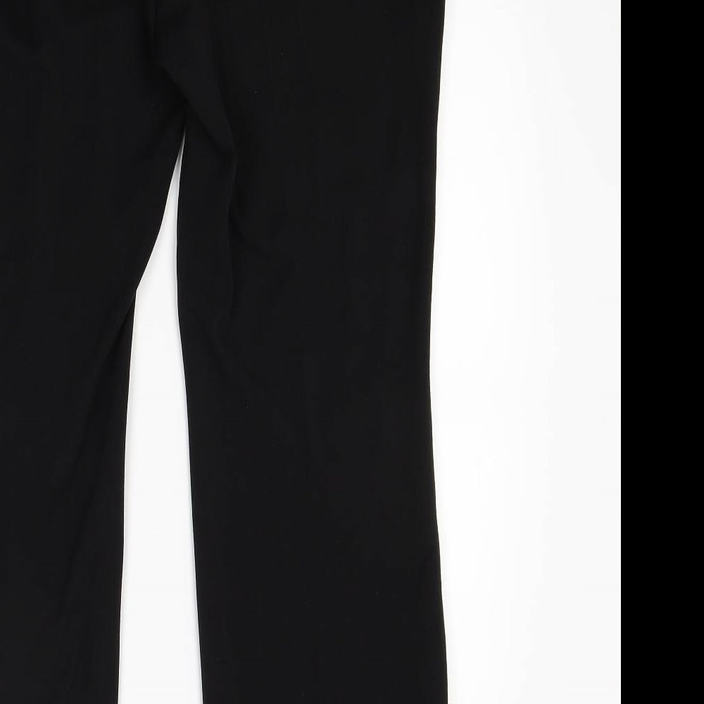 Marks and Spencer Womens Black Trousers Size 14 L25 in
