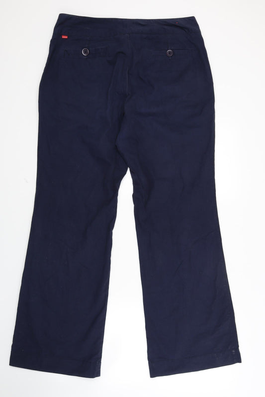 Jackpot Womens Blue Chino Trousers Size 16 L30 in