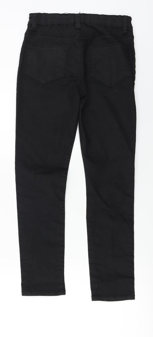 denim co Girls Black Skinny Jeans Size 10-11 Years