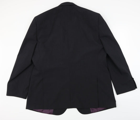 greenwoods Mens Black Jacket Blazer Size 42