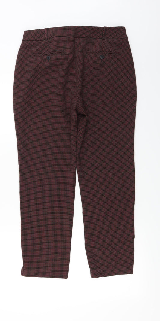 NEXT Womens Red Trousers Size 12 L23 in