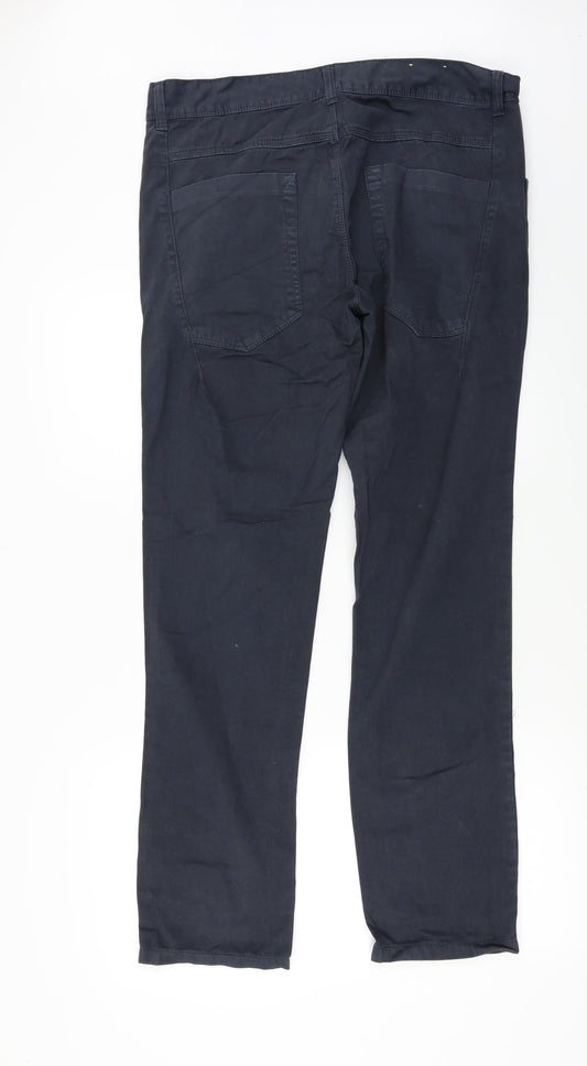 Denim & Co. Womens Blue Trousers Size 30 in L34 in