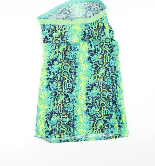 Matalan Womens Green Animal Print Bandage Skirt Size 14