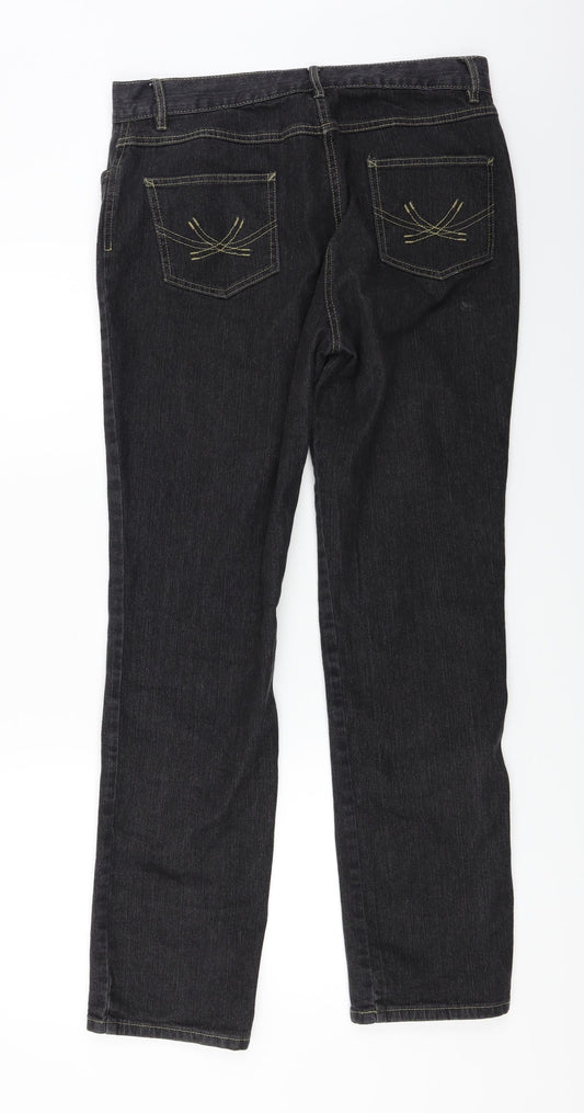 Marks and Spencer Womens Grey Skinny Jeans Size 14 L28 in