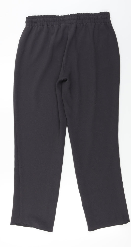 Papaya Womens Grey Trousers Size 12 L25 in