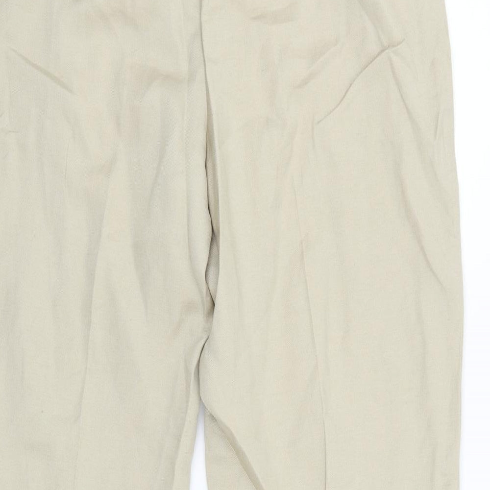 PLANET Womens Beige Trousers Size 10 L23 in